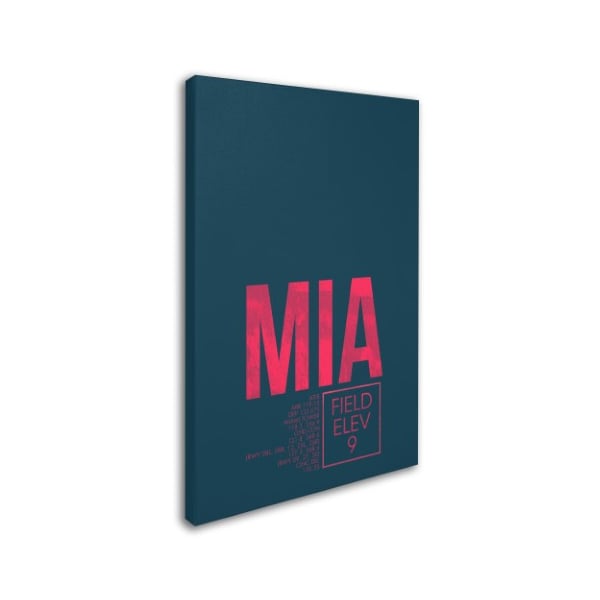 08 Left 'MIA ATC' Canvas Art,16x24